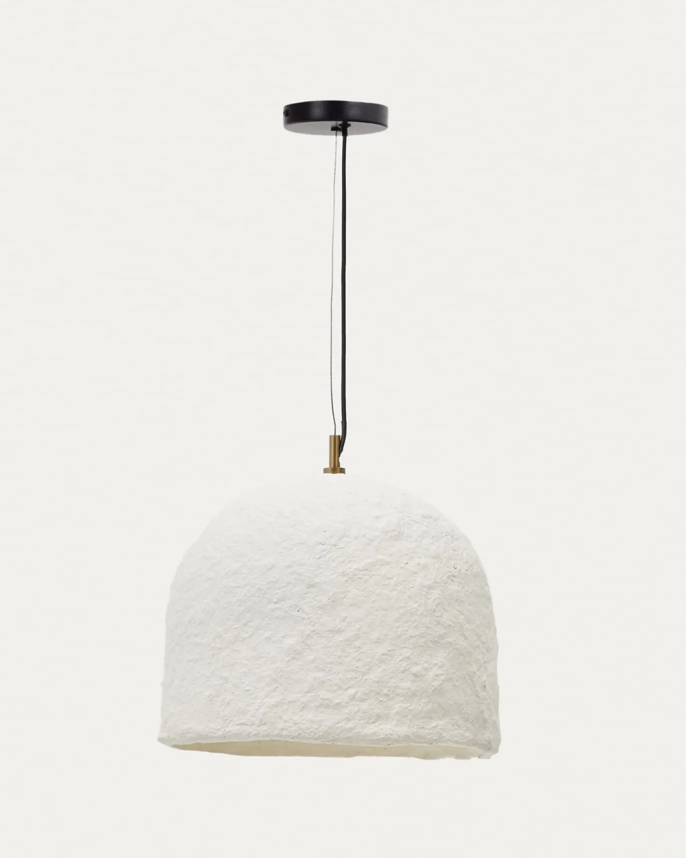 Kave Home Hanglamp Sineu Wit Papier-maché Ø34,5cm