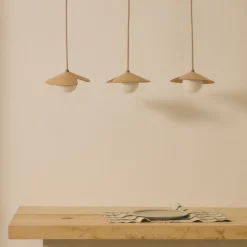 Kave Home Hanglamp Wilara Naturel 3-Lichts