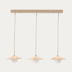 Kave Home Hanglamp Wilara Naturel 3-Lichts