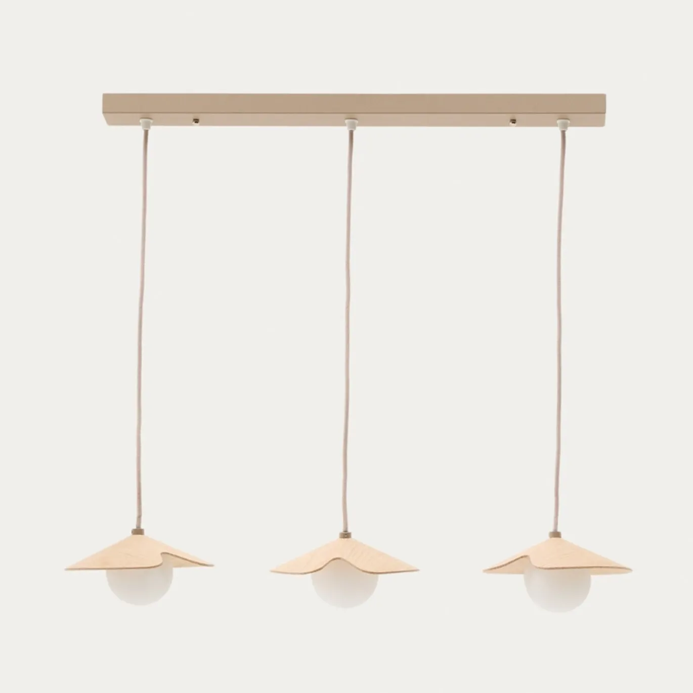 Kave Home Hanglamp Wilara Naturel 3-Lichts