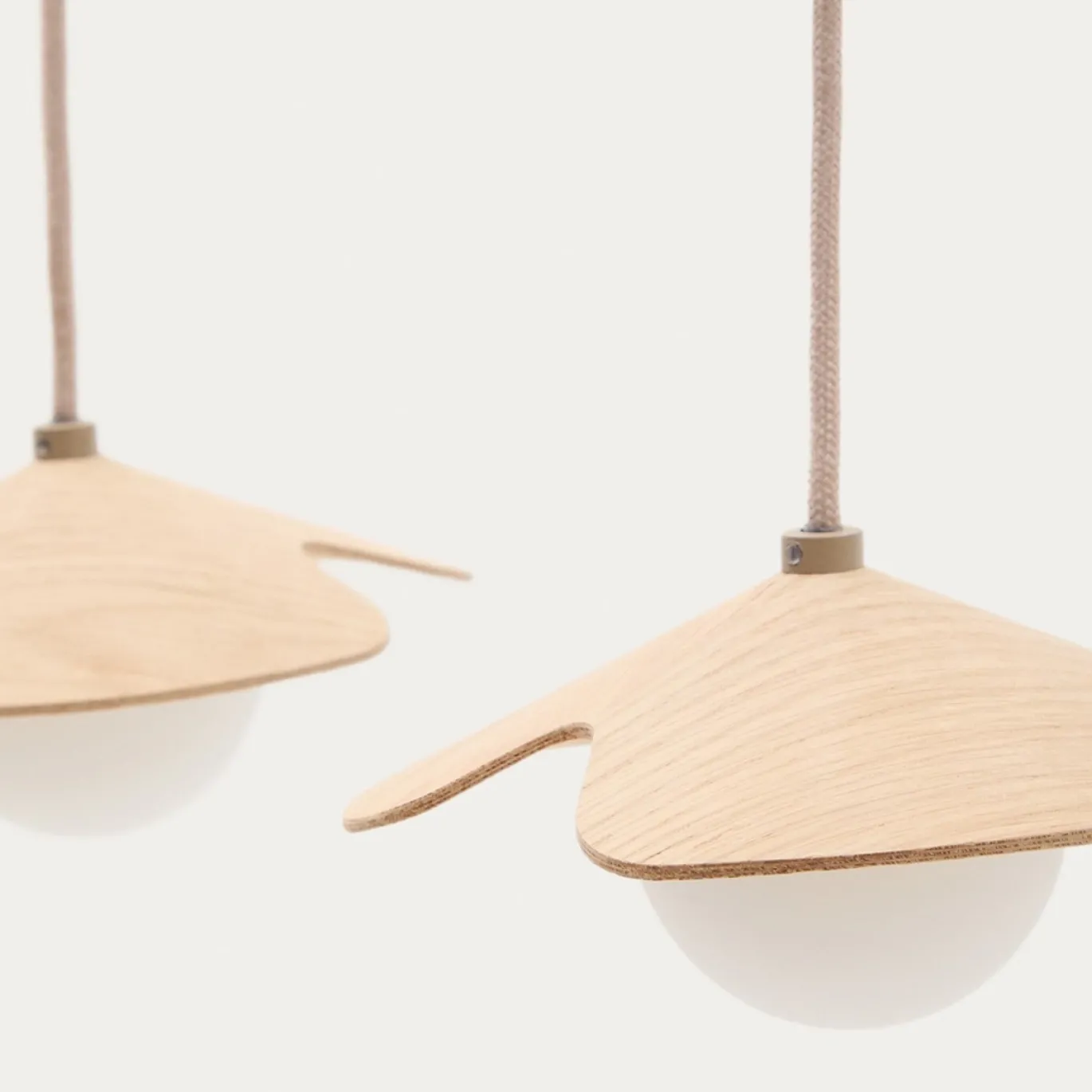 Kave Home Hanglamp Wilara Naturel 3-Lichts