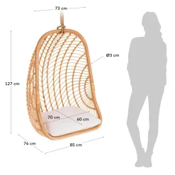 Kave Home Hangstoel Ekaterina Rotan