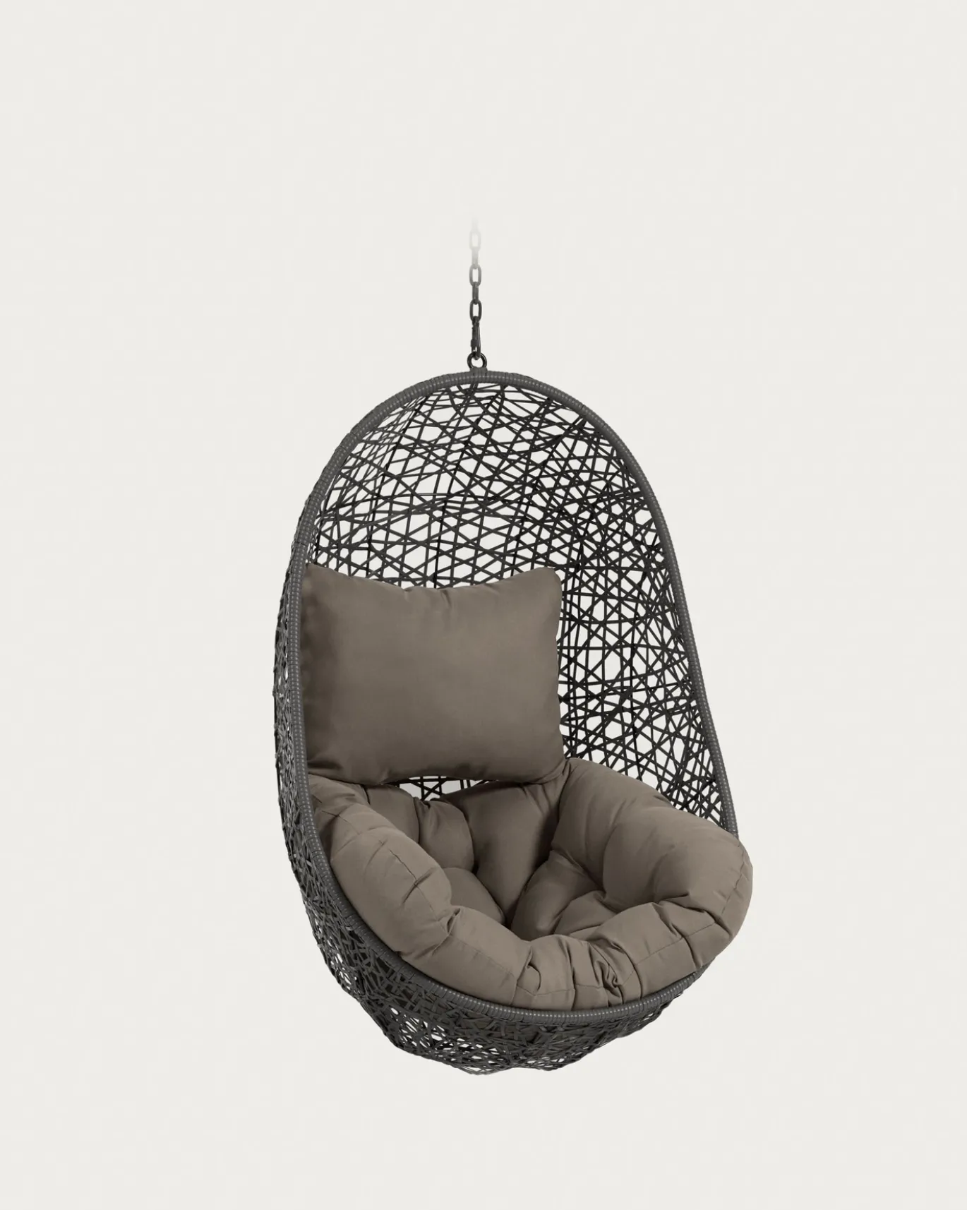 Kave Home Hangstoel Florina Zwart