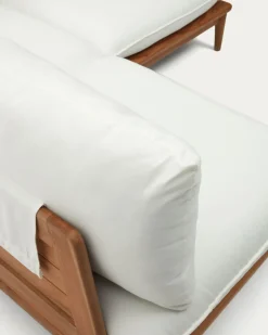 Kave Home Hoekbank Portitxol 2-Modulair met Salontafel Teakhout