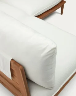 Kave Home Hoekbank Portitxol 2-Modulair met Salontafel Teakhout