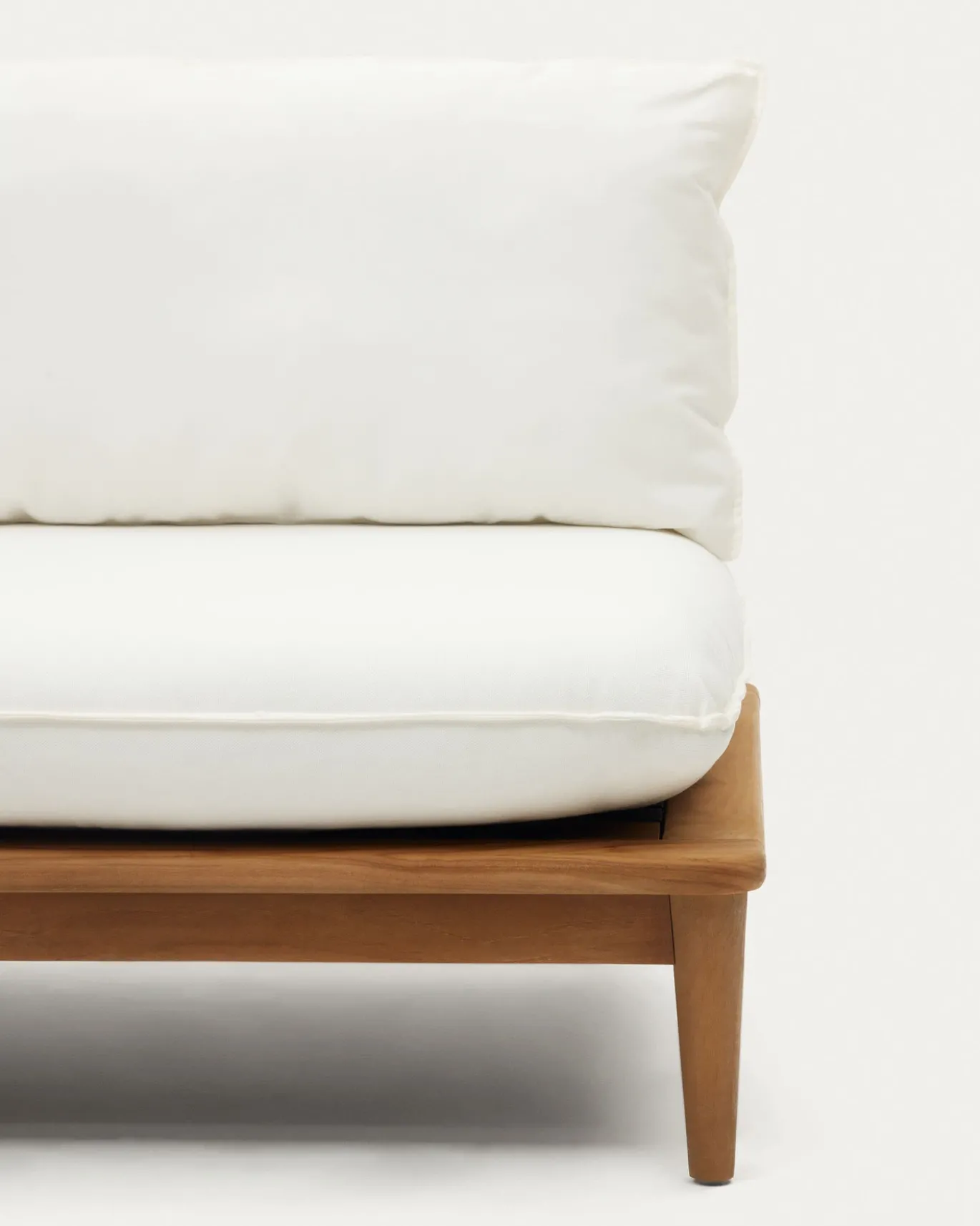 Kave Home Hoekbank Portitxol 2-Modulair met Salontafel Teakhout
