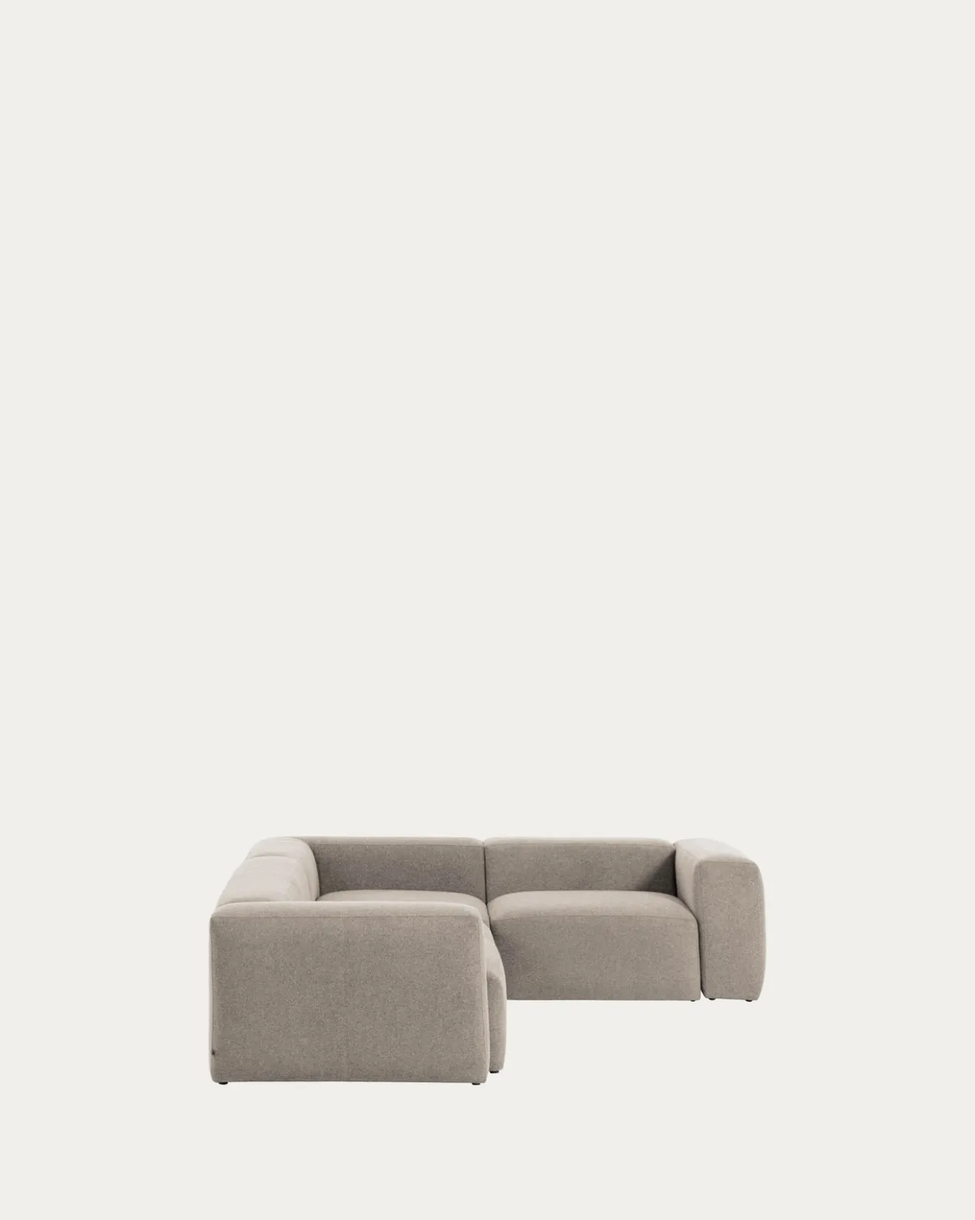 Kave Home Hoekbank 4-zits Blok Beige Ecru 320x230cm