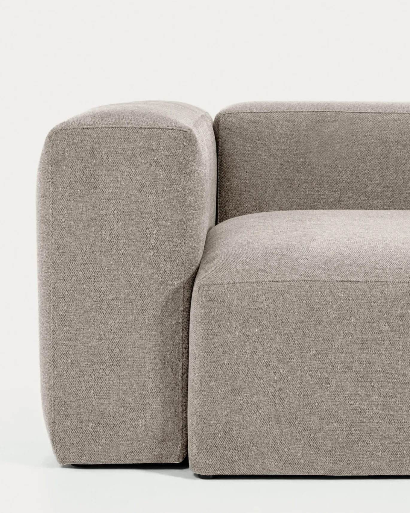 Kave Home Hoekbank 5-zits Blok Beige Ecru 320x290cm