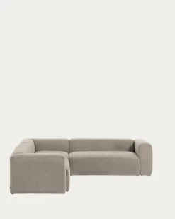 Kave Home Hoekbank 5-zits Blok Beige Ecru 320x290cm