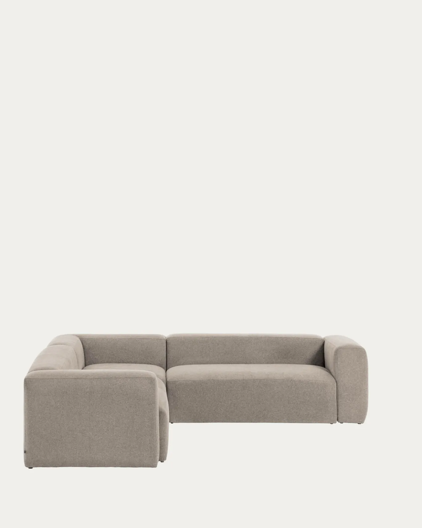 Kave Home Hoekbank 5-zits Blok Beige Ecru 320x290cm