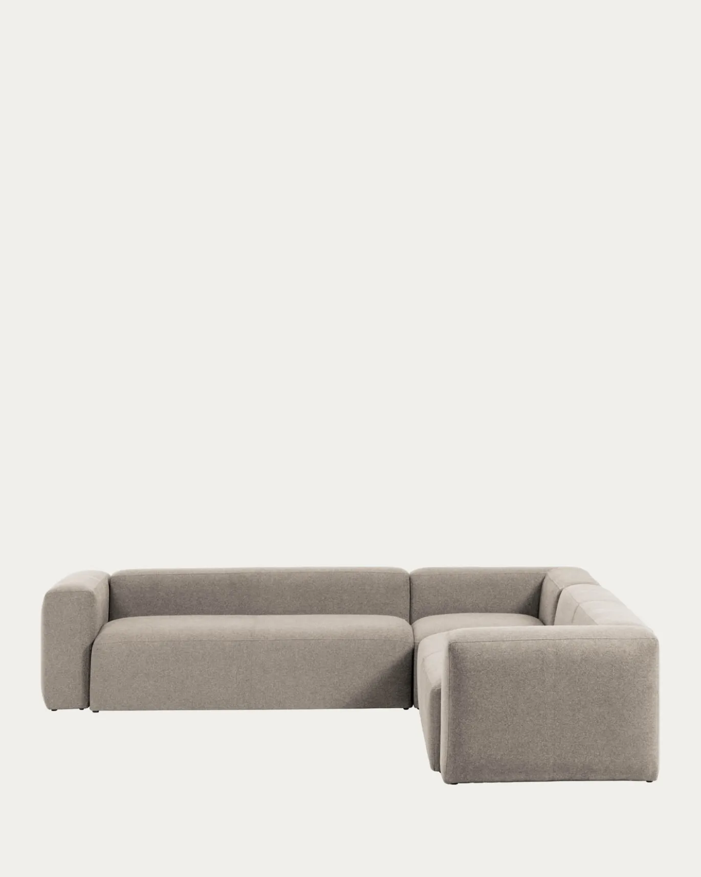 Kave Home Hoekbank 6-zits Blok Beige Ecru320x320cm