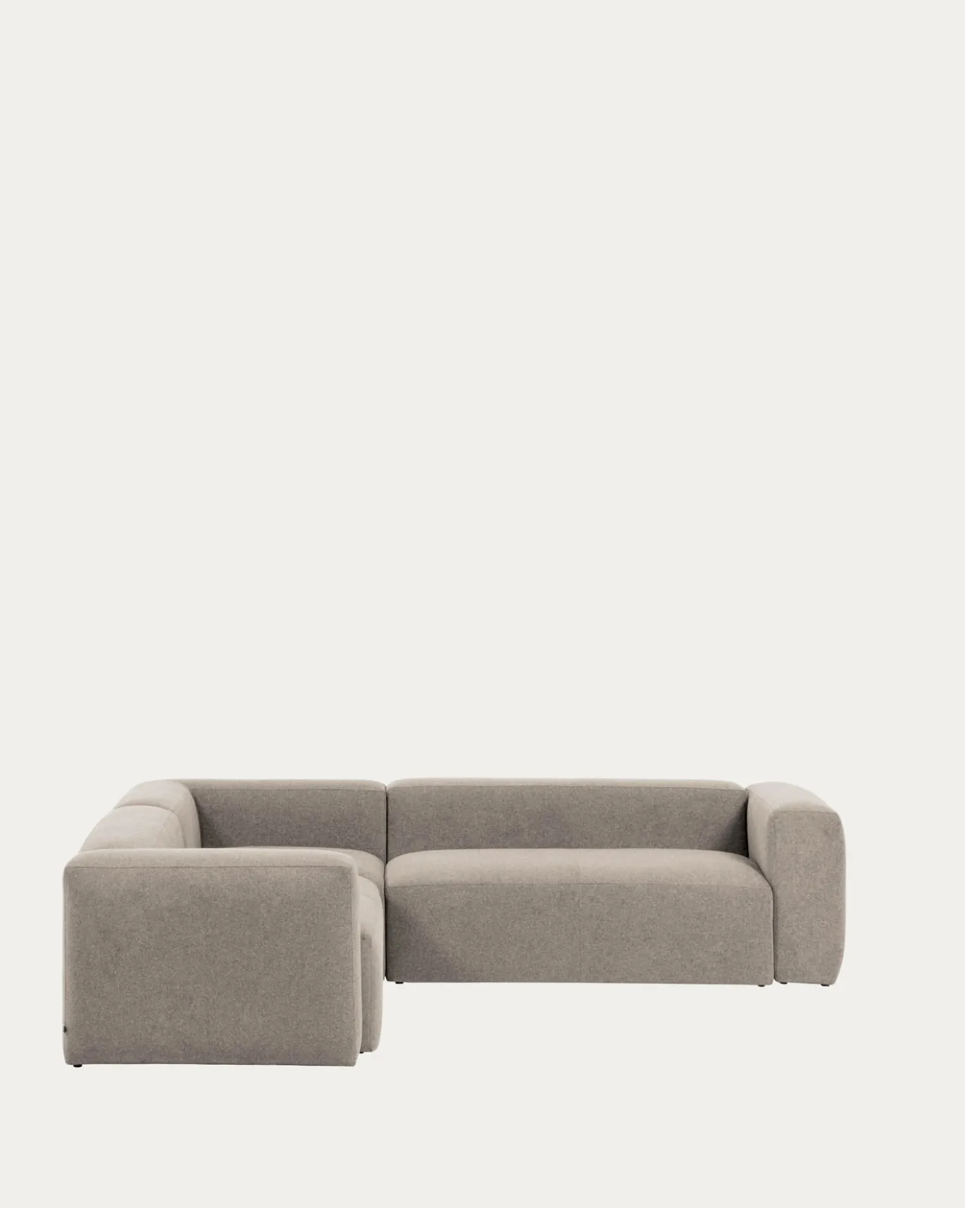 Kave Home Hoekbank 4-zits Blok Beige Ecru 290x290cm