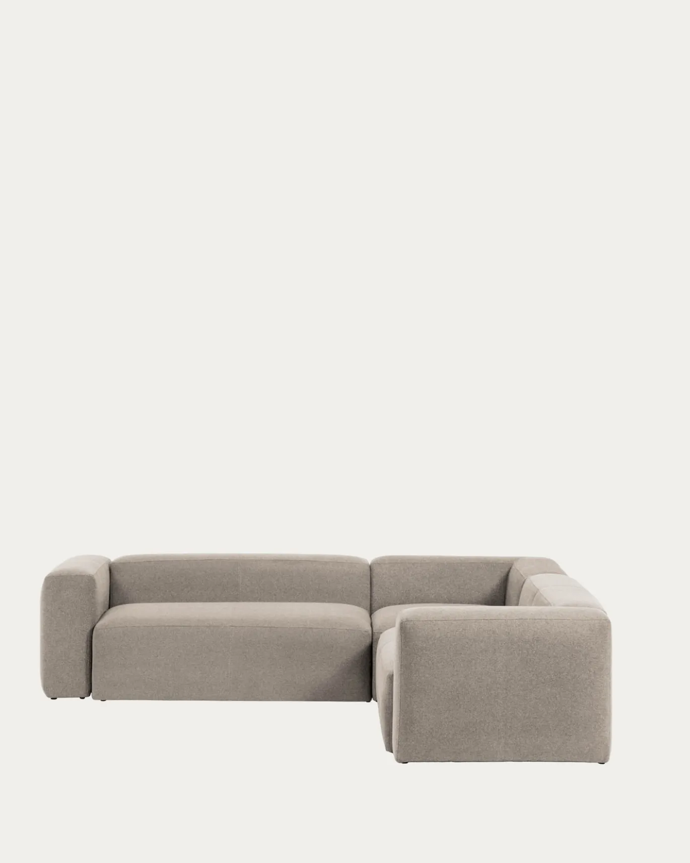 Kave Home Hoekbank 4-zits Blok Beige Ecru 290x290cm