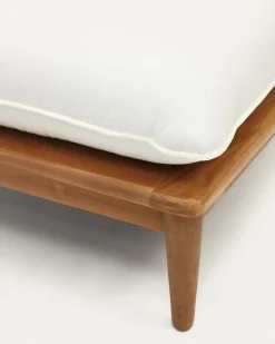 Kave Home Hoekfauteuil Portitxol Massief Teakhout