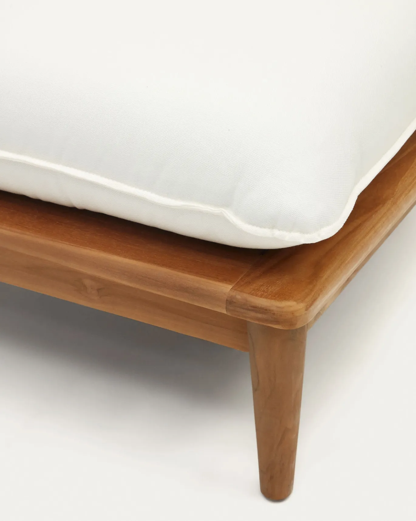 Kave Home Hoekfauteuil Portitxol Massief Teakhout