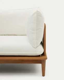 Kave Home Hoekfauteuil Portitxol Massief Teakhout