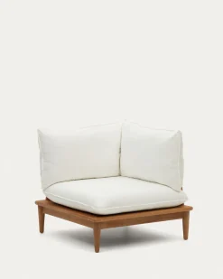 Kave Home Hoekfauteuil Portitxol Massief Teakhout