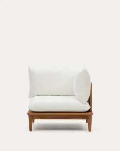 Kave Home Hoekfauteuil Portitxol Massief Teakhout