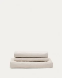 Kave Home Hoes Beige Voor 3-zitsbank Zenira Katoen Linnen 230cm