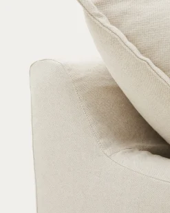Kave Home Hoes Beige Voor 3-zitsbank Zenira Katoen Linnen 230cm