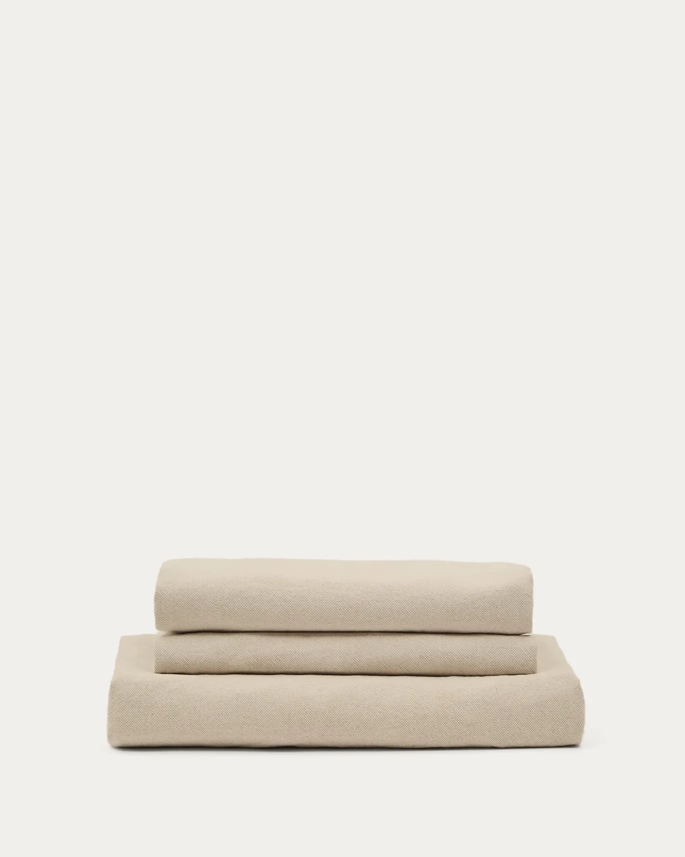 Kave Home Hoes Voor Fauteuil Nora Taupe Linnen en Katoen 92cm