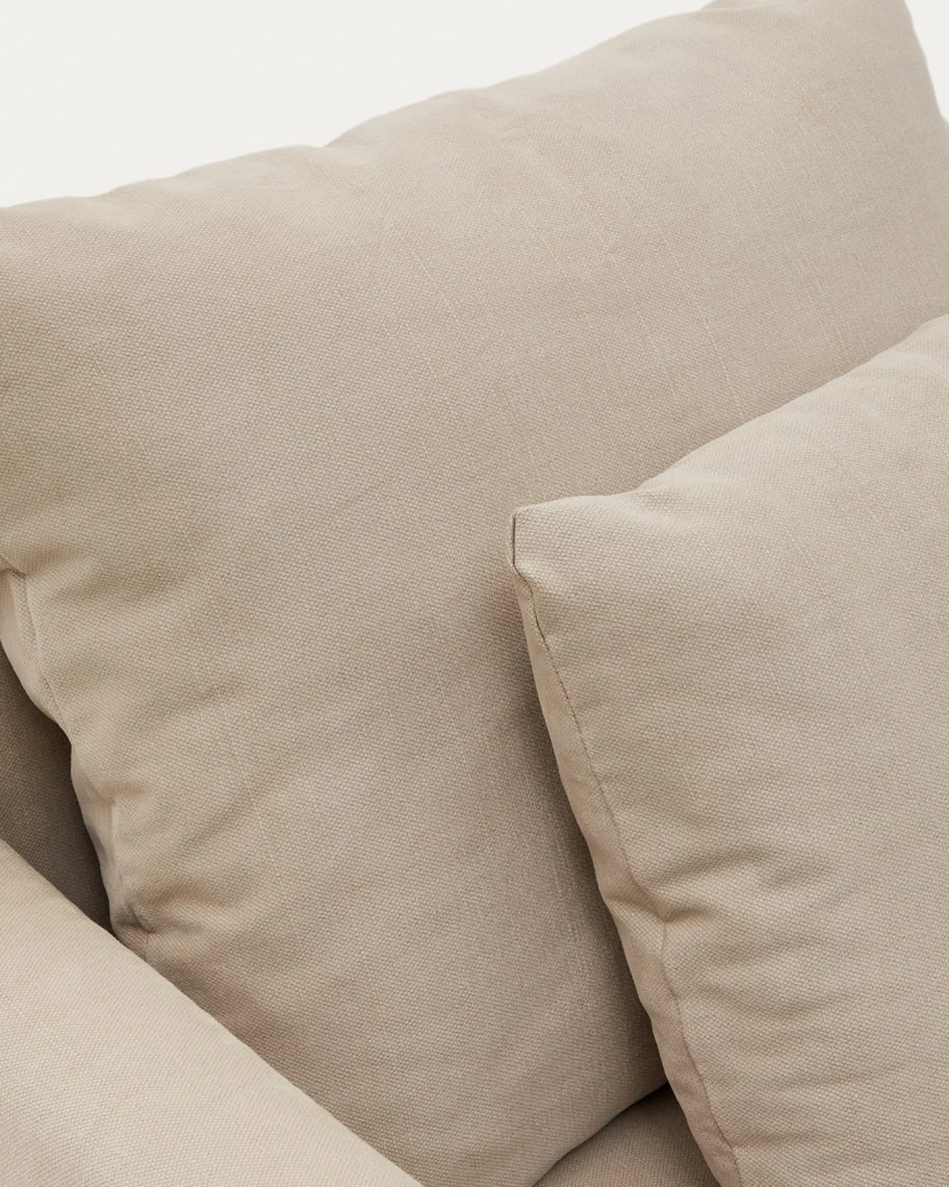 Kave Home Hoes Voor Fauteuil Nora Taupe Linnen en Katoen 92cm