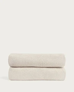 Kave Home Hoes voor Martina Bed Ecru Chenille voor Matras 180x200cm