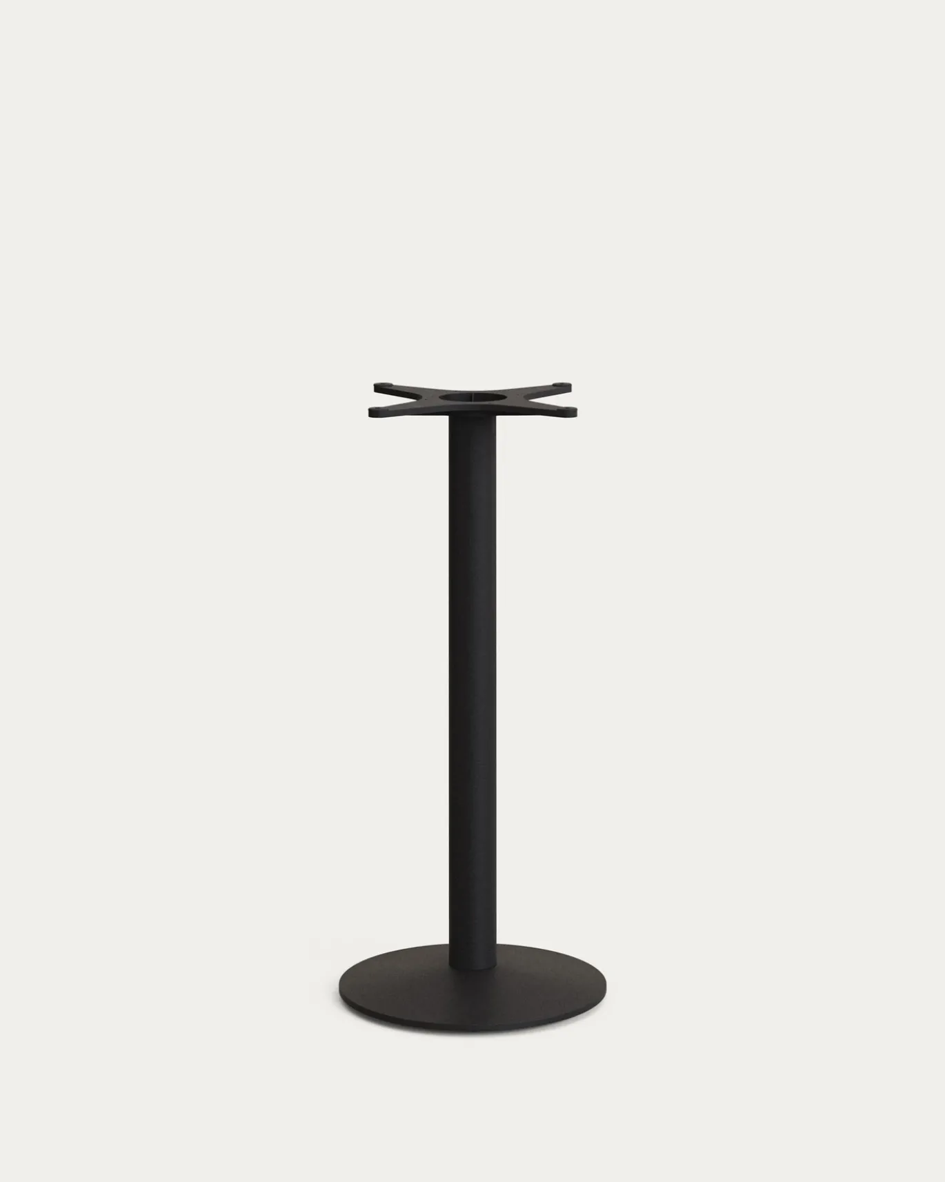 Kave Home Hoge Bartafel Saura Wit Metaal Terrazzo 96xØ70cm