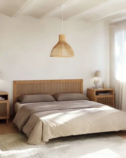 Kave Home Hoofdbord Beyla Eikenhout voor Bed 180cm