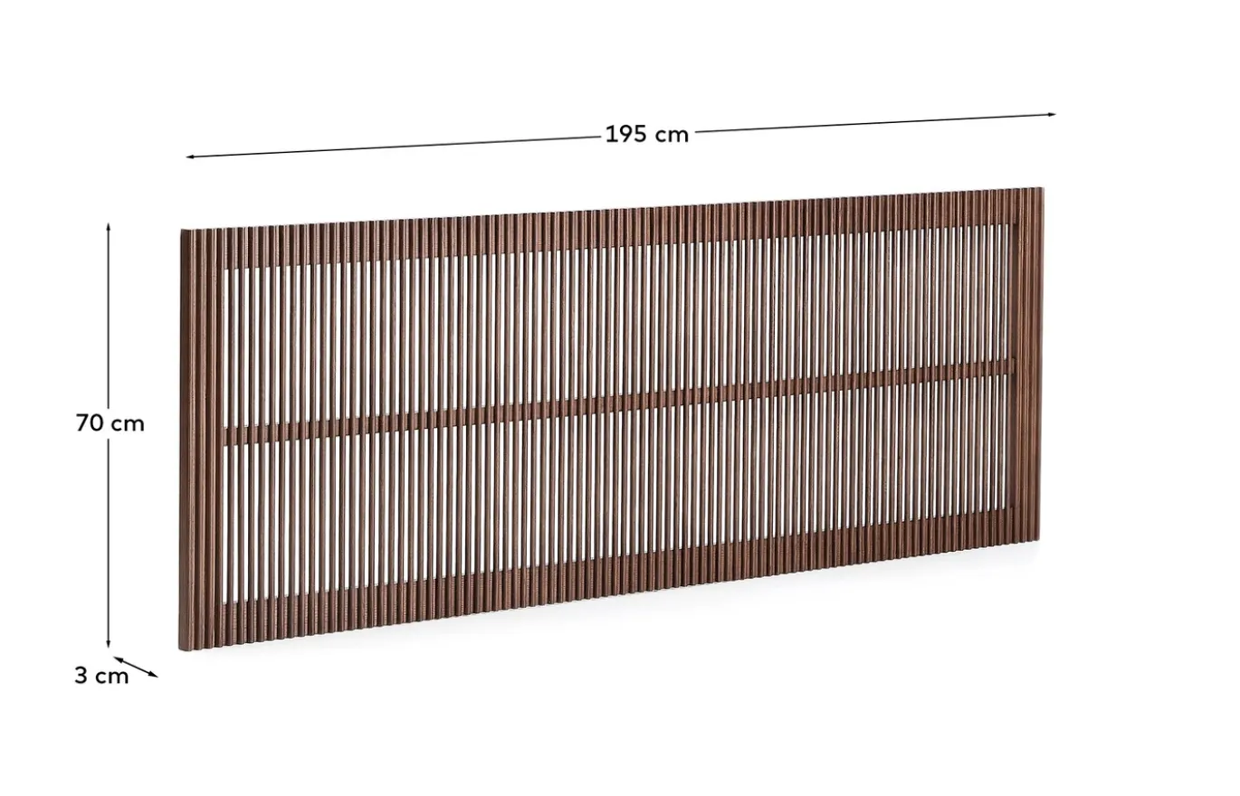 Kave Home Hoofdbord Beyla Essenhout Walnoot voor Bed 180cm