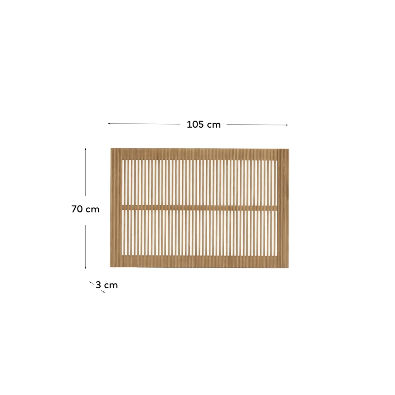 Kave Home Hoofdbord Beyla Essenhout Voor 90cm Bedden