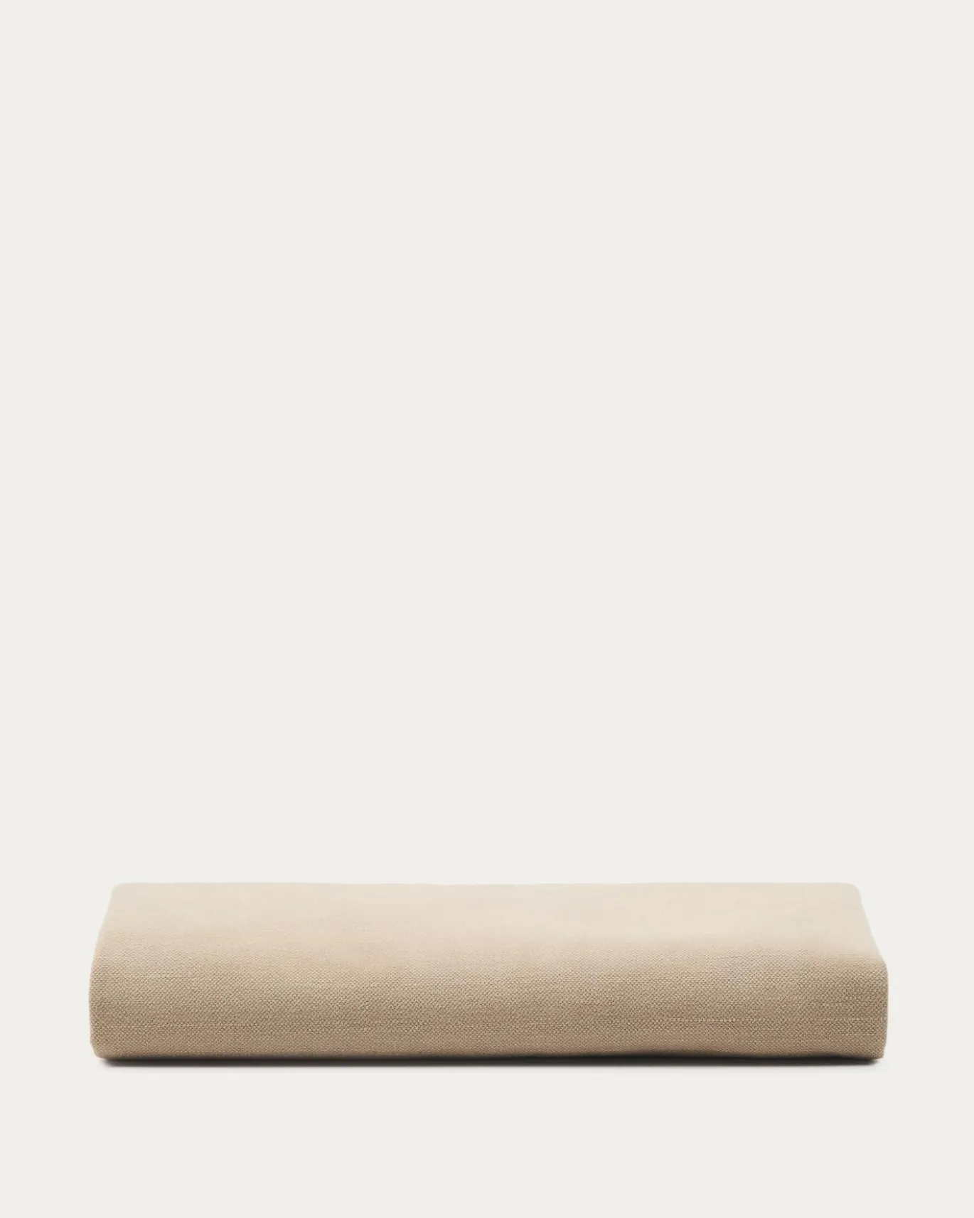 Kave Home Hoofdbordhoes Jaira Linnen Katoen Taupe 180cm