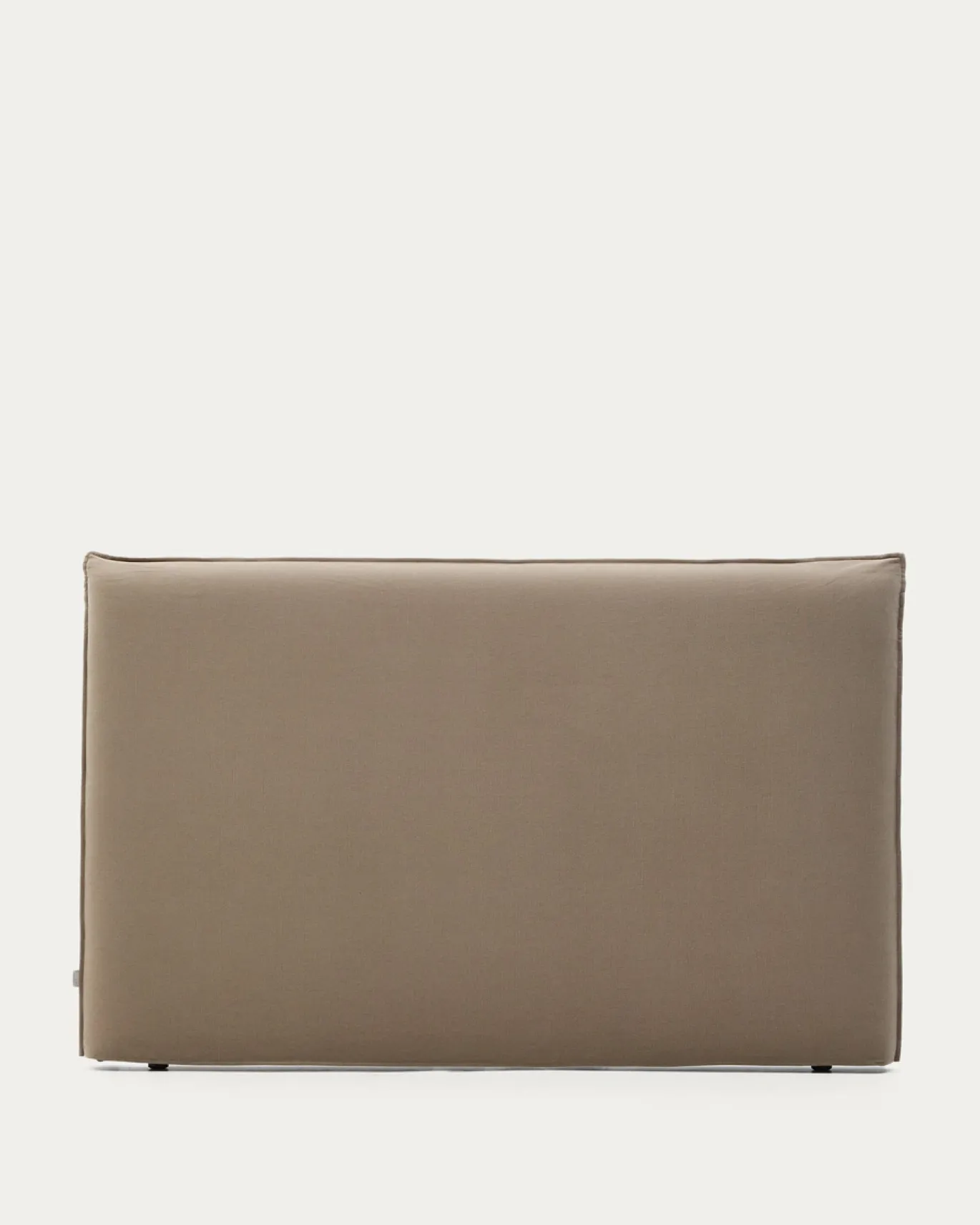 Kave Home Hoofdbordhoes Jaira Linnen Katoen Taupe 180cm