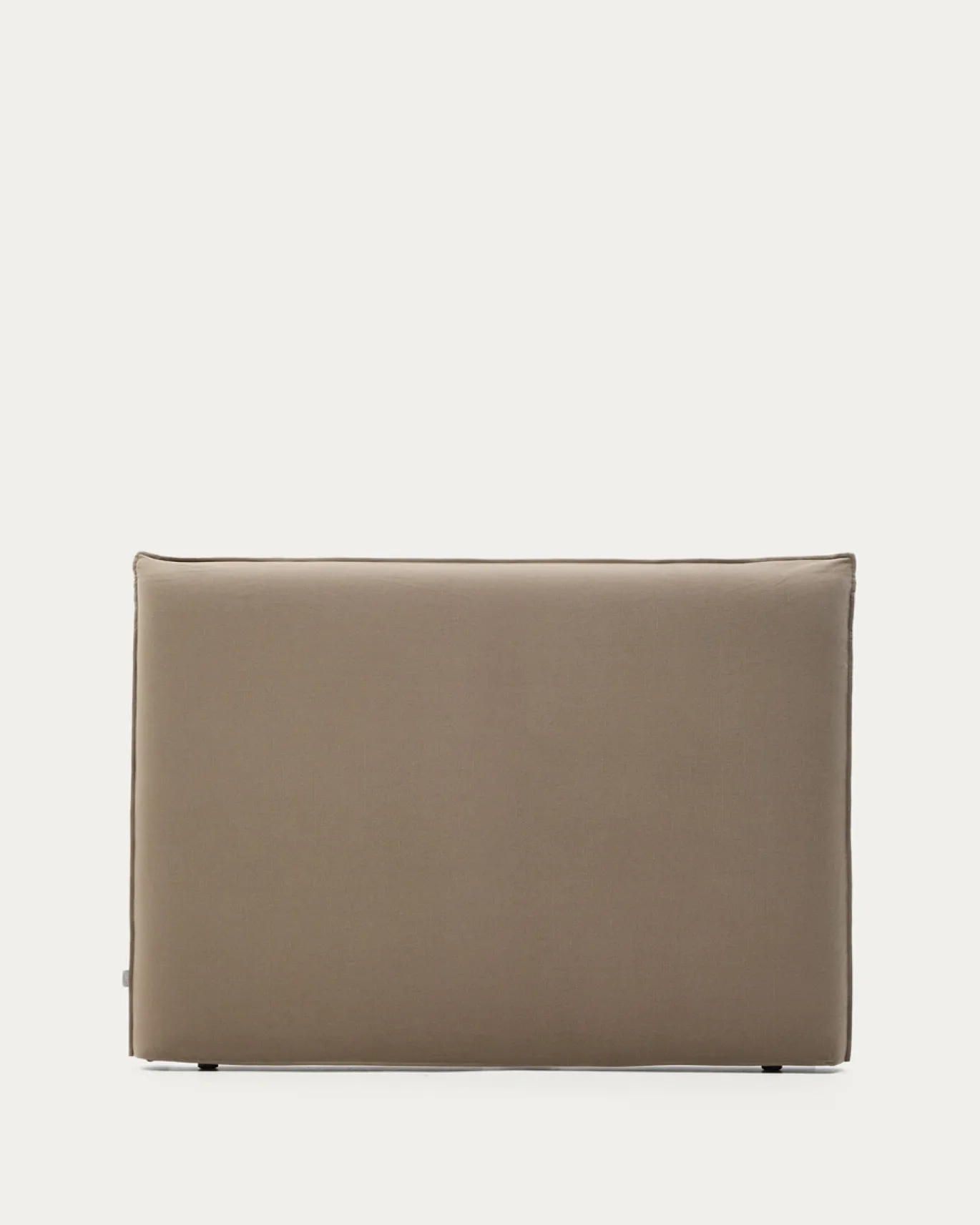 Kave Home Hoofdbordhoes Jaira Linnen Katoen Taupe 150cm