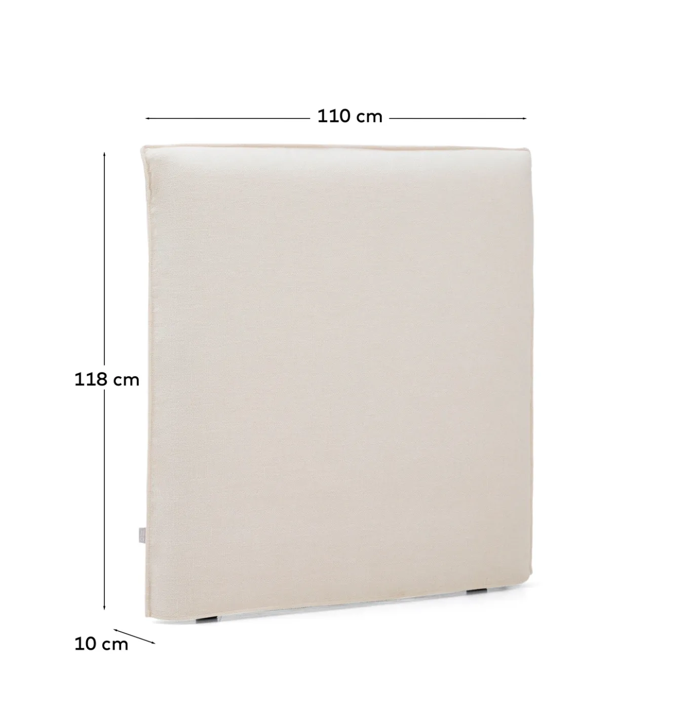 Kave Home Hoofdbord Jaira Chenille Wit 90cm