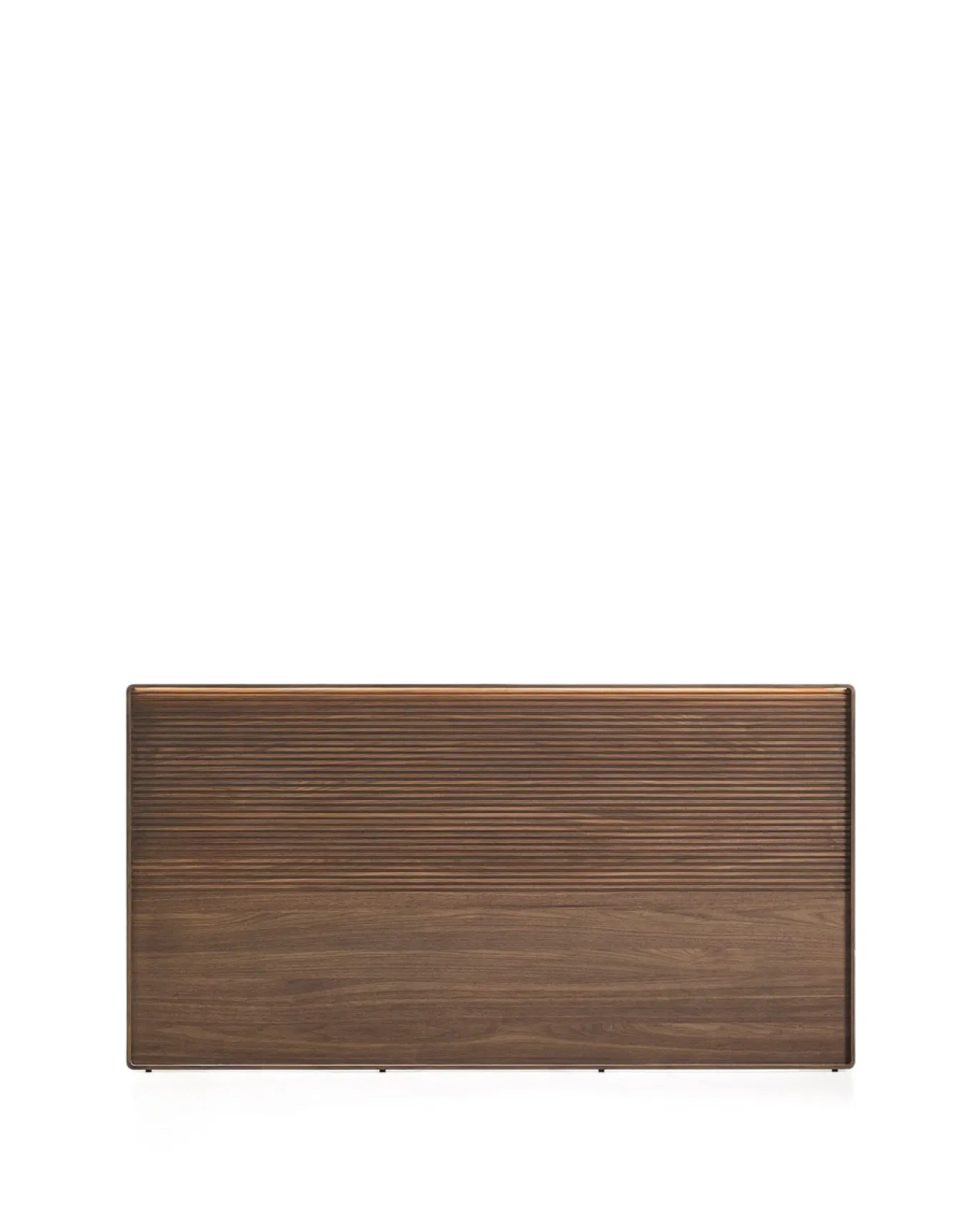 Kave Home Hoofdbord Norlen Walnootfineer Bruin en Led-licht voor Bed 160x200cm