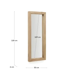 Kave Home Houtenspiegel Maden Naturel 50x120cm