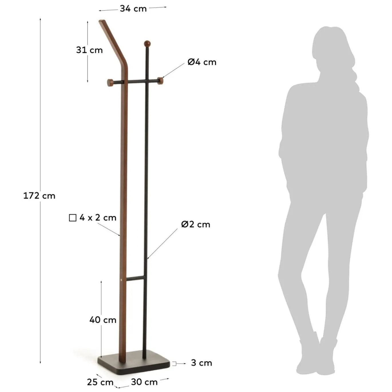 Kave Home Kapstok Magali 172cm