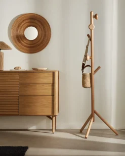 Kave Home Kapstok Nadue Massief Beukenhout Naturel 170cm