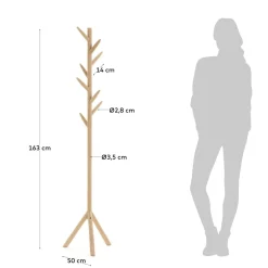 Kave Home Kapstok Natane Naturel 163cm