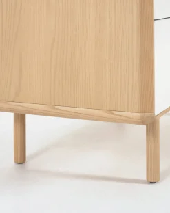 Kave Home Kast Anielle 5 Laden Massief Essenfineer 60x117cm