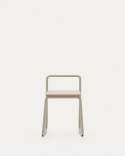 Kave Home Kinderstoel Tinn Essenfineer met Beige Frame