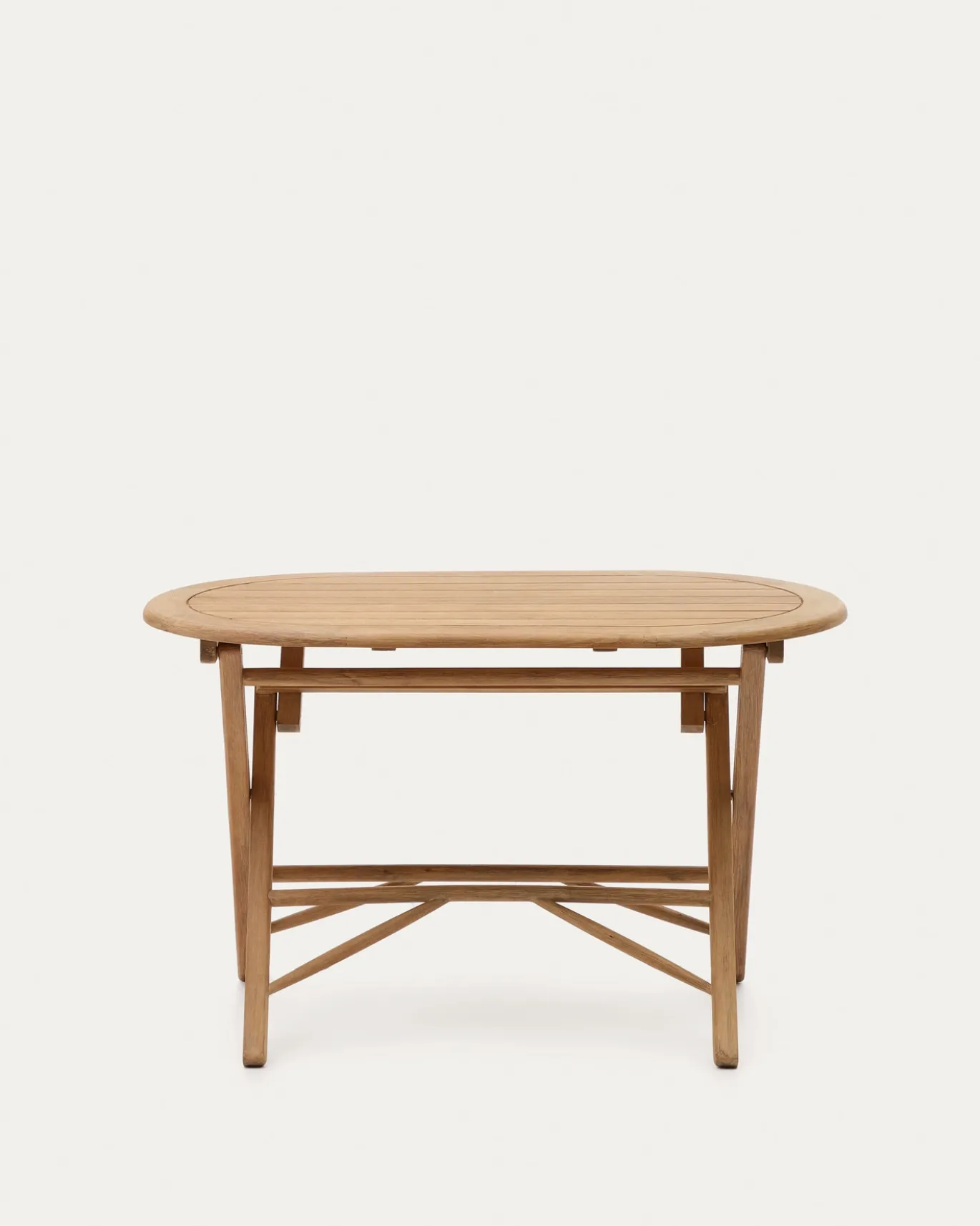 Kave Home Klaptafel Dandara Acaciahout Natuurlijk Ø120x60cm