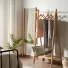 Kave Home Kledingroede Natane Eikenhout en Rotan 95x152cm