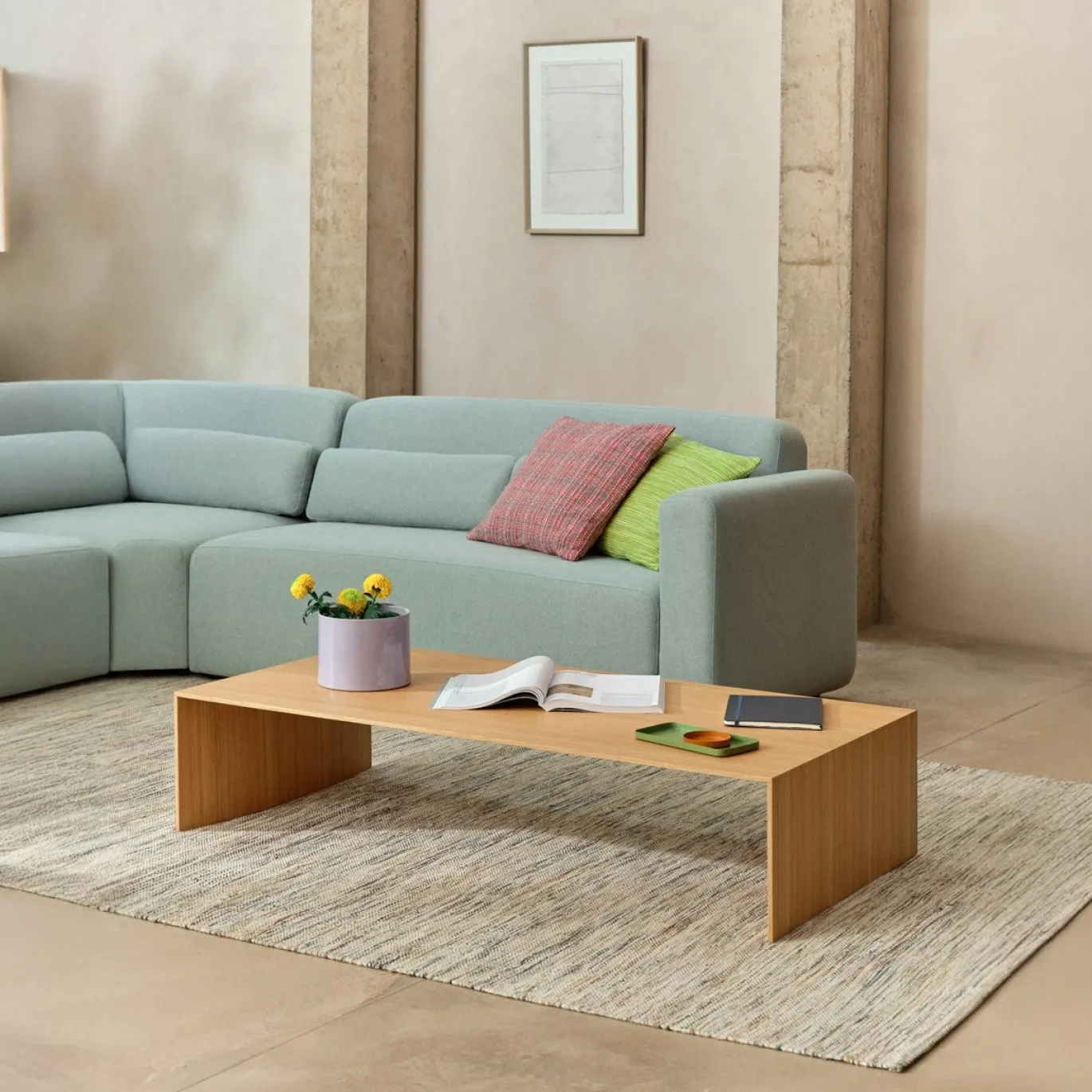 Kave Home Koffietafel Litto Natuurlijk Afgewerkt Eikenfineer 140x70cm