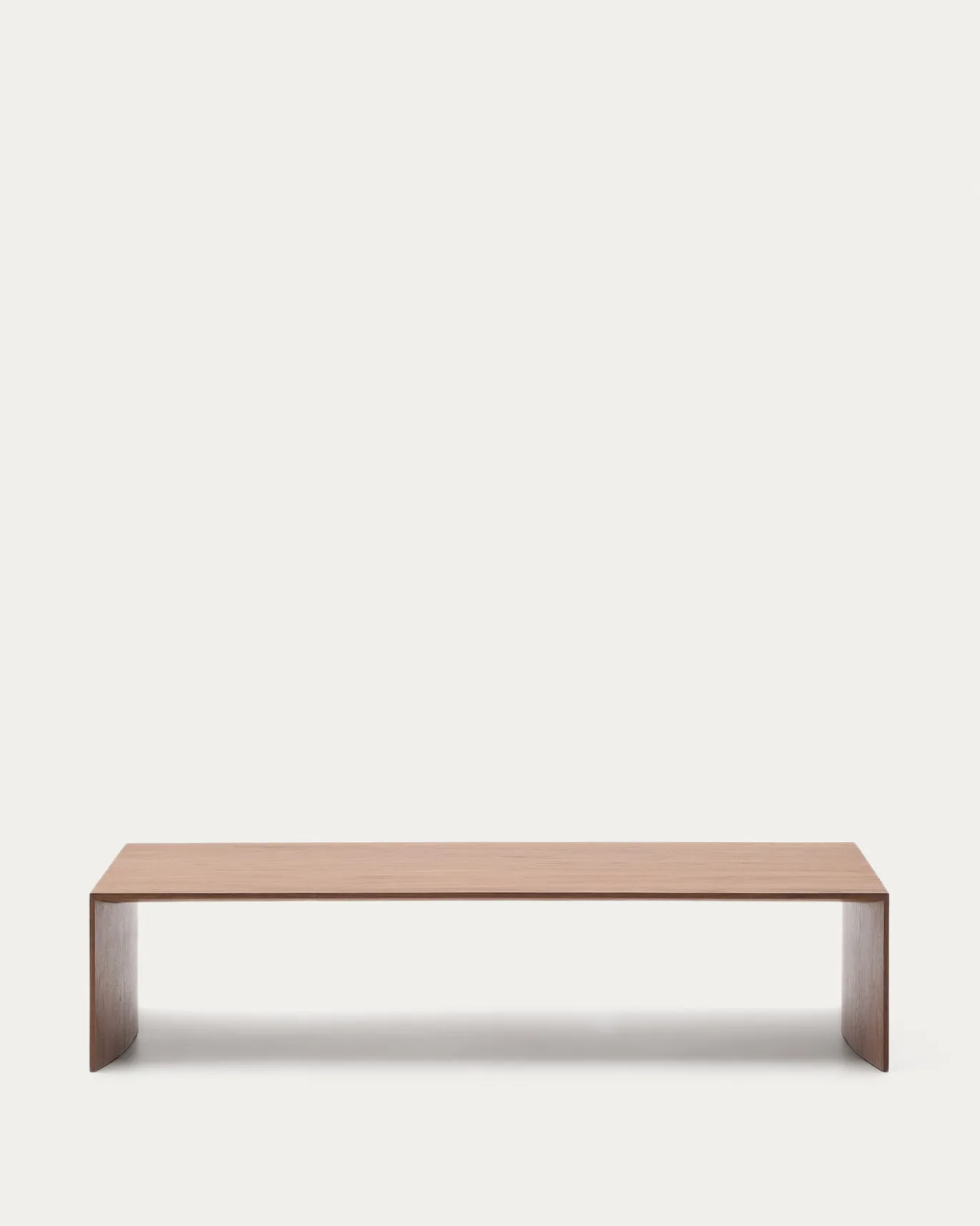 Kave Home Koffietafel Litto Natuurlijk Afgewerkt Walnootfineer 140x70cm