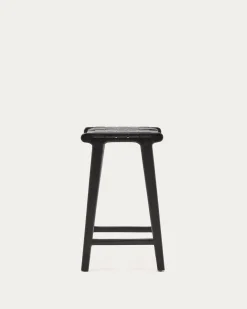 Kave Home Kruk Calixta Leer Zwart
