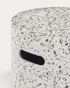 Kave Home Kruk Jenell Wit Terrazzo Ø35cm