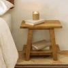 Kave Home Krukje Safara Massief Gerecycled Teakhout 50x32cm