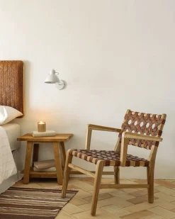 Kave Home Krukje Safara Massief Gerecycled Teakhout 50x32cm